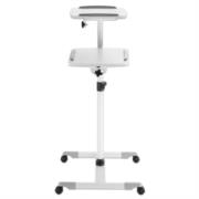 Soporte de Carrito Manhattan para Proyectores/Laptop Altura Ajustable Color Gris-Blanco
