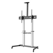 Soporte TV Manhattan tipo Carro 100 kg 60 a 80 Aluminio