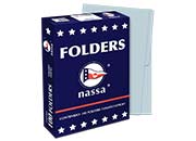 FOLDER NASSA PREMIUM OFICIO AZUL C/100 PIEZAS