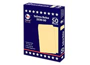 SOBRE BOLSA NASSA 1/2 OFICIO ANTE 8PQTES C/50 19X26.5 CMS