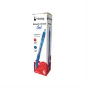 Boligrafo Nextep Gel Retractil Mediano 0.7mm Azul c/6
