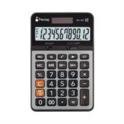 Calculadora Nextep 12 Dígitos Cubierta Metálica Semiescritorio Batería Solar