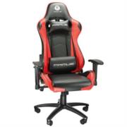 Silla Gamer Primus Thronos 100 T Soporta hasta 120kg Ajustable en 2 Direcciones con Ruedas Giratorias Color Rojo/Negro