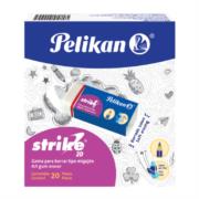 Goma Pelikan de Migajón Strike Caja C/20 Pzas