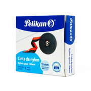 Cinta de Nylon Pelikan Ribbon 13mm Color Negro/RojoC/1