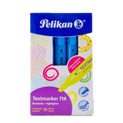 Marcador Resaltador Pelikan Textmarker 714 Color Azul C/10 Pzas