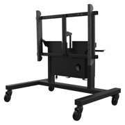 Carrito motorizado Peerless con altura e inclinación ajustables - Pantallas de 42 a 80