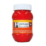 Pintura Acrílica Politec Rojo 100ml No 314 Caja c/6 piezas