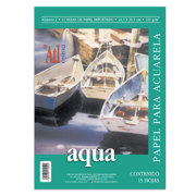 Papel para Técnica Acuarela Rodin Block Aqua #2 24.5x34.5cm 15pzas