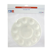 Godete Rodin de Plástico Circular 10 Cavidades para Pinturas o Barnices de Agua