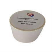 SIX GRAPHICS BOPP Blanco Brillante  adhesivo acrilico respaldo papel 4 x 35 Mts Largo core 1