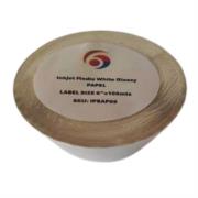 Papel Six Graphics Blanco Brillante Adhesivo Acrilico Respaldo 6x100Mts Largo Core 3