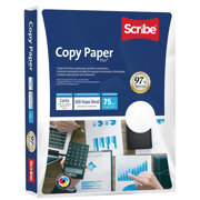 Papel Cortado Scribe Copy Paper Plus Carta 75 Grs 97% de Blancura Caja c/5000 Hojas