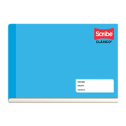 CUADERNO SCRIBE ITALIANA BLANCO 100 HJS pasta semirigida
