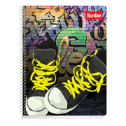 Cuaderno Scribe Prof. Espiral doble pasta dura multilinea 200 hojas