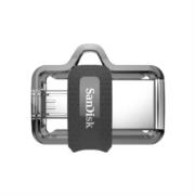 Memoria USB SanDisk Flash Ultra Dual Drive M3.0 32GB USB 3.0 USB Type-A Micro-USB Color Gris SDDD3-032G-G46