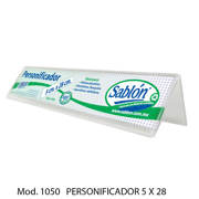 Personificador Sablon de Acrilico 5CM X 28CM