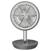 VENTILADOR STEREN PLEGABLE RECARGABLE COLOR GRIS