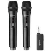 Micrófonos Inalámbricos Steren C/ Receptor Recargable 2 Piezas