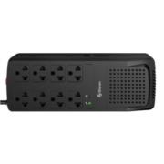 Regulador de Voltaje Steren 2000W 8 Contactos Color Negro