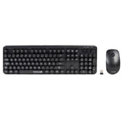 Kit TechZone Inalambrico Nifty Mouse y Teclado Estilo Retro Mouse 800 1200 600 Dpi 4Botones