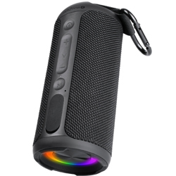 Bocina TechZone Bluetooth Portatil RGB 10Mts Carga 4 5 Horas Duracion de Bateria 7 8 Horas Puerto Usb C
