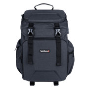 Backpack TechZone Glory Oscuro Portalaptop 15.6" Conector USB Externo Cierres Metalicos Autorreparables