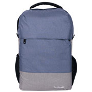 Mochila TechZone Strong Azul Oscuro Porta Laptop 15.6" Conector USB Externo Cierres Metalicos Autorrepar