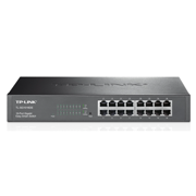 Switch TP-Link 16-Port Gigabit Easy Smart Switch 16× Gigabit RJ45 Ports 1U 13-inch Rack-mountable Steel Case