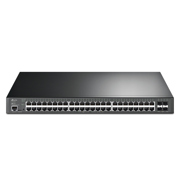 Switch TP-Link Administrado Smart/L2+ Omada 48 puertos Gigabit y 4 puertos 10GE SFP+ L2+ con 48 puertos PoE+