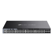Switch TP-Link Omada Administrable Capa3 Apilable de 48 puertos Gigabit PoE+ y 6 puertos a 10G