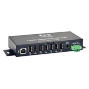 Tripp Lite 7-Port Industrial-Grade USB 2.0 Hub - 15 kV ESD Immunity Metal Housing Mountable