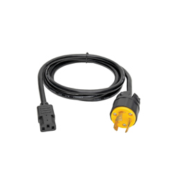 CABLE TRIPP LITE Computer Power Cord NEMA L6-20P to C13 Heavy-Duty 15A 125V 14 AWG 6 ft 1.83m Black