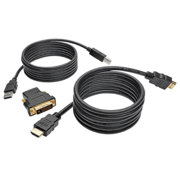 Juego de Cables Tripp Lite Series KVM HDMI / DVI / USB 1.83 m [6 pies].