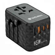 Adaptador Verbatim Universal de viaje UTA-05 GaN III 65 W