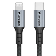 Cable Verbatim de carga y sincronización USB-C a Lightning 60W - 120cm