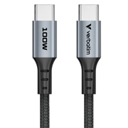 Cable Verbatim de carga y sincronización USB-C a USB-C 100 W -  120cm