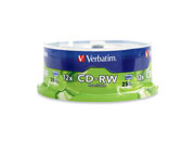 DISCO COMPACTO VERBATIM RW 80MIN 700MB 12X SPNDL C/25