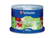 Disco VERBATIM CD-RW 4X Plateado Imprimible