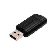 Memoria USB Verbatim PinStripe de 128 GB Color Negro