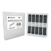 Memoria USB Verbatim 32gb 3.2 Gen1 retráctil 10PK - Negro