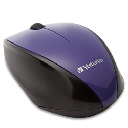 Mouse VERBATIM Inalambrico BlueLED - Purpura