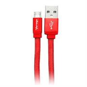Cable Vorago CAB-113 USB Rojo USB 2 a Micro USB 1Metro Bolsa