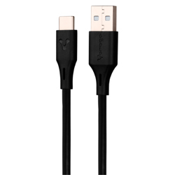 CABLE VORAGO CAB-C02B USB- TIPO C 2 METROS NEGRO