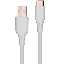 CABLE VORAGO CAB-C01W USB-TIPO C 1 METRO CARGA RAPIDA BLANCO