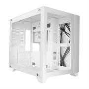 Gabinete Vorago Game Factor CSG570 Micro ATX FishTank Doble Cristal USB 2.0/USB 3.0/Audio 3.5mm/Micrófono Blanco