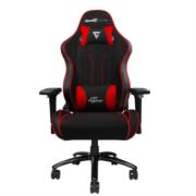 Silla Game Factor CGC600 Tela Reclinable con Descansa Brazos 4D Estrella Metálica Color Rojo-Negro