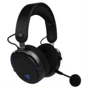 Diadema Game Factor HSB600 Gaming Inalámbrica RGB Triple Conectividad Micrófono Removible Surround 7.1 Color Negro