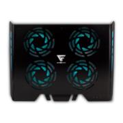 Base Enfriadora Game Factor CPG400 Laptop 4 Ventiladores RGB Aluminio USB Color Negro