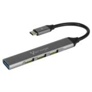 Hub Vorago Concentrador HU-200 4 Puertos USB Slim Tipo C
